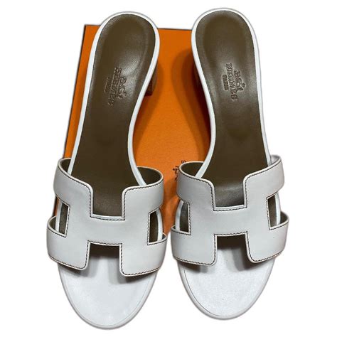 hermes sandalen damen weiß|hermes schuhe damen.